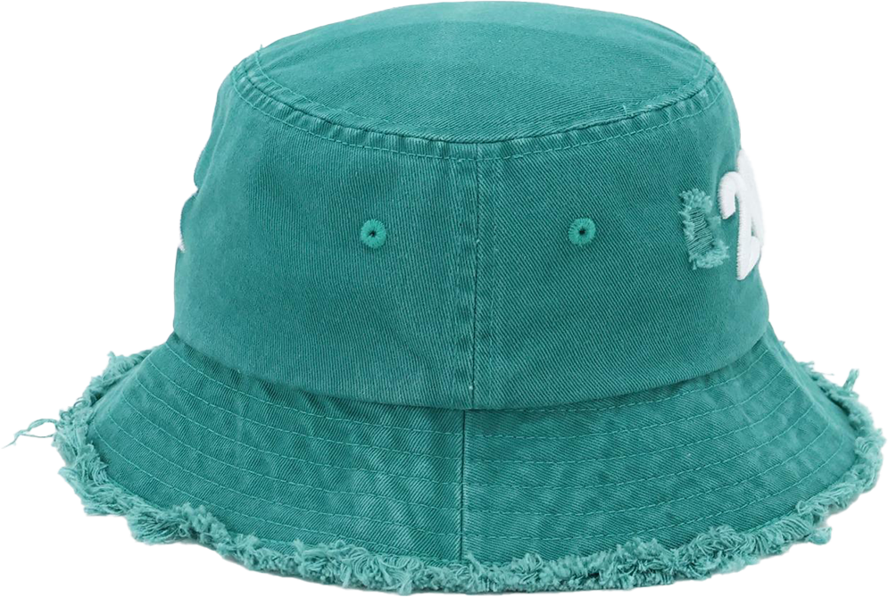 “2028” Limited Edition Distressed Denim Bucket Hat